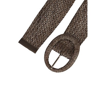 Women's Woven Belts Wide Waist Belts for Dress Decor Adjustable