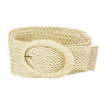 Women's Woven Belts Wide Waist Belts for Dress Decor Adjustable