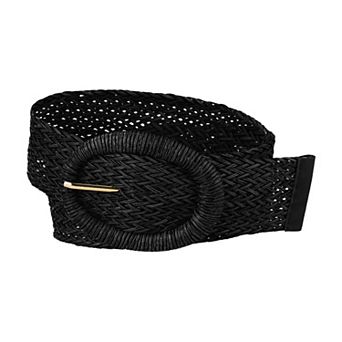 Women's Woven Belts Wide Waist Belts for Dress Decor Adjustable