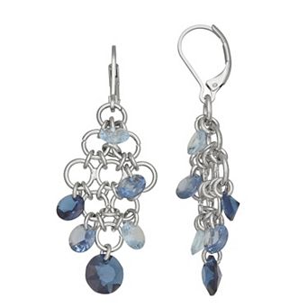 Simply Vera Vera Wang Silver Tone Polished Leverback Chandelier Earrings