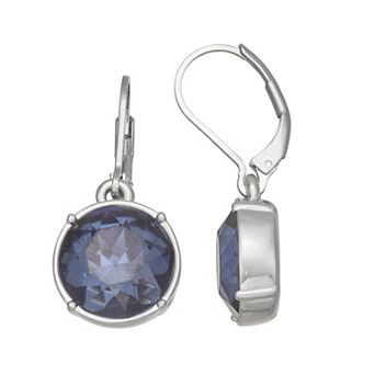 Simply Vera Vera Wang Silver Tone Polished Leverback Drop Earrings