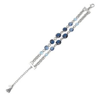 Simply Vera Vera Wang Silver Tone Polished Flex Chain Bracelet