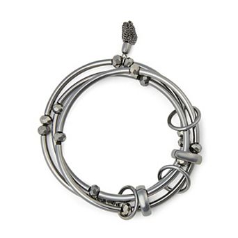 Simply Vera Vera Wang Hoops 3 pc Beaded Stretch Bracelet Set