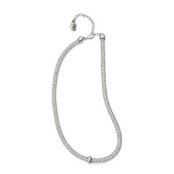 Simply Vera Vera Wang Silver Tone Polished Collar Necklace