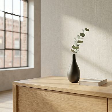Modern Ribbed Ceramic Vase for Home Decor Small Boho Decorative Flower Vase for Shelf 3"Lx3"Wx6.5"H