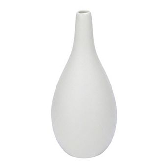 Modern Ribbed Ceramic Vase for Home Decor Small Boho Decorative Flower Vase for Shelf 3"Lx3"Wx6.5"H