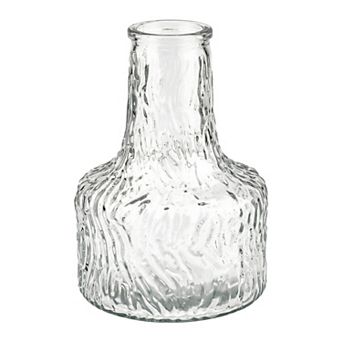Modern Glass Vase for Flowers Thickened Nordic Flower Vase Minimalist Vase 3.5"Lx3.5"Wx5.2"H