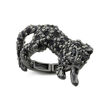 Simply Vera Vera Wang Polished Black Panther Stretch Ring