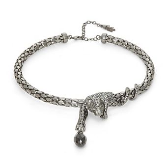Simply Vera Vera Wang Polished Black Panther Statement Collar Necklace