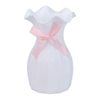 Geometric Plastic Flower Vase Modern Vase for Home Unbreakable Origami Bud Vase 4.1"Lx4.1"Wx6.3"H
