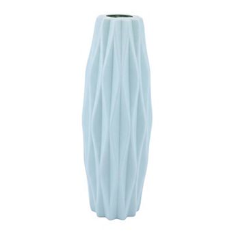 Clear Plastic Bud Vase Tall Slim Single Stem Flower Vase Unbreakable Plastic Vase 1.8"Lx1.8"Wx8.3"H