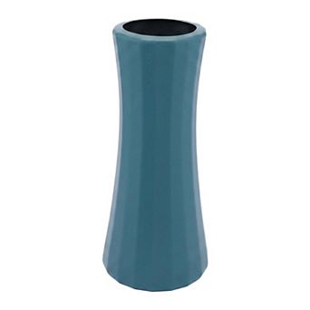 Modern Geometric Flower Vase Unbreakable Plastic Vase Minimalist Centerpiece 3.5"Lx3.5"Wx8.3"H