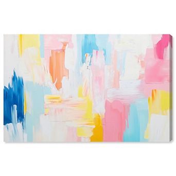 Art Remedy Colorful Daybreak I Abstract Canvas Wall Art