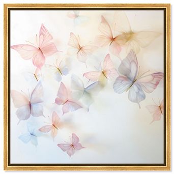 Art Remedy Butterfly Abstract Canvas Print Wall Art