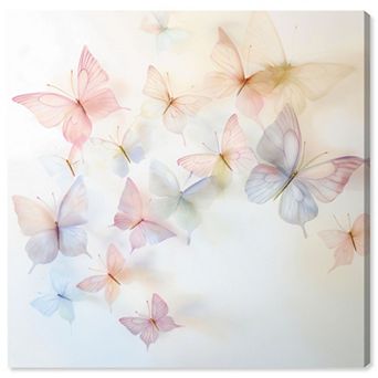 Art Remedy Butterfly Abstract Canvas Print Wall Art