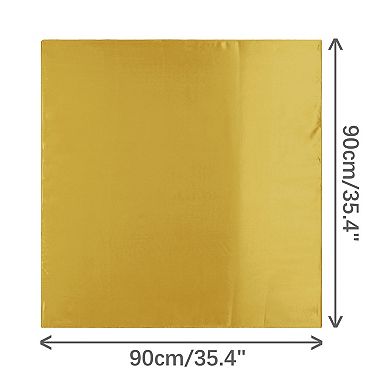 Women's Solid Satin Scarf Large Square Silky Neck Scarf Neckerchief Head Wrap Bandanas