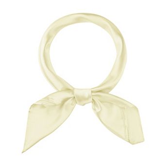 Women's Solid Satin Scarf Large Square Silky Neck Scarf Neckerchief Head Wrap Bandanas