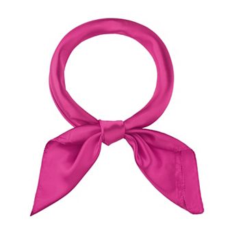 Women's Solid Satin Scarf Large Square Silky Neck Scarf Neckerchief Head Wrap Bandanas