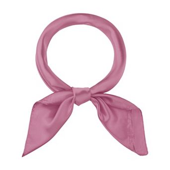 Women's Solid Satin Scarf Large Square Silky Neck Scarf Neckerchief Head Wrap Bandanas