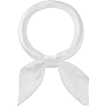 Women's Solid Satin Scarf Large Square Silky Neck Scarf Neckerchief Head Wrap Bandanas