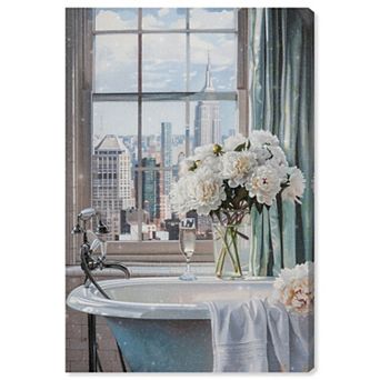 Art Remedy Ivory Bathroom in Paris Bath & Laundry Canvas Wall Art
