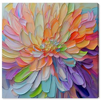 Art Remedy Prismatic Petal Floral & Botanical Canvas Wall Art