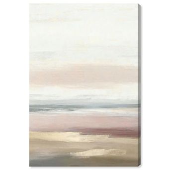 Art Remedy Deep Blue Gold Drift Abstract Canvas Print