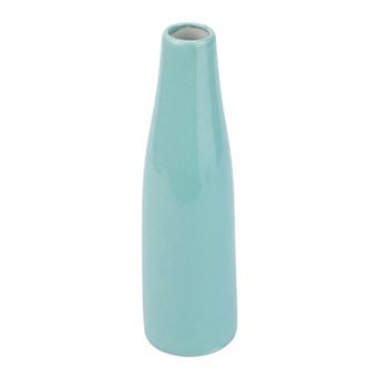 Ceramic Bud Vase for Flowers Slim Vase with Narrow Opening Small Matte Flower Vase 1.7"Lx1.7"Wx5.9"H