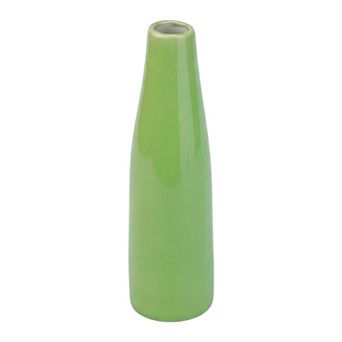 Ceramic Bud Vase for Flowers Slim Vase with Narrow Opening Small Matte Flower Vase 1.7"Lx1.7"Wx5.9"H