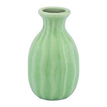 Mini Ceramic Bud Vase Small Decorative Flower Vase for Single Stem Tiny Matte Vase 1.8"Lx1.8"Wx3"H