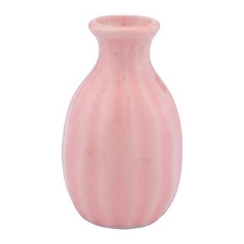 Mini Ceramic Bud Vase Small Decorative Flower Vase for Single Stem Tiny Matte Vase 1.8"Lx1.8"Wx3"H