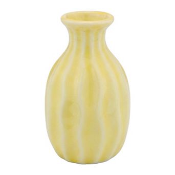 Mini Ceramic Bud Vase Small Decorative Flower Vase for Single Stem Tiny Matte Vase 1.8"Lx1.8"Wx3"H