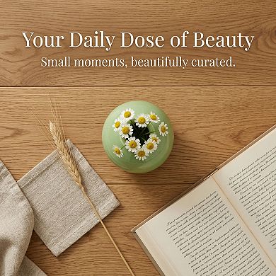 Small Ceramic Square Bud Vase Mini Cube Flower Vase with Wide Mouth Matte Vase 2.8"Lx2.8"Wx2.8"H