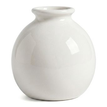Small Ceramic Square Bud Vase Mini Cube Flower Vase with Wide Mouth Matte Vase 2.8"Lx2.8"Wx2.8"H