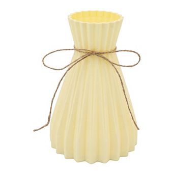 Modern Geometric Flower Vase Unbreakable Vase Floral Container for Home Decor 4.7"Lx4.7"Wx6.7"H