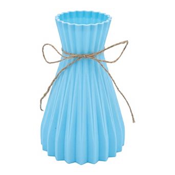 Modern Geometric Flower Vase Unbreakable Vase Floral Container for Home Decor 4.7"Lx4.7"Wx6.7"H