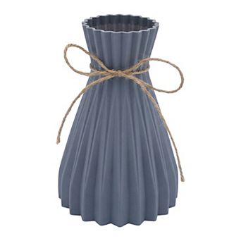 Modern Geometric Flower Vase Unbreakable Vase Floral Container for Home Decor 4.7"Lx4.7"Wx6.7"H