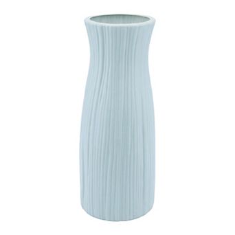 Unbreakable Plastic Vase for Flowers Minimalist Geometric Vase for Home Decor 3.5"Lx3.5"Wx9.4"H