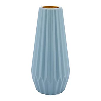 Clear Plastic Bud Vase Tall Slim Plastic Flower Vase for Decor Unbreakable Vase 2.4"Lx2.4"Wx8.3"H