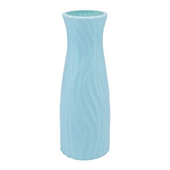 Crystal Floral Container, Shatterproof Slim Bloom Vase for Single Stem Blossoms 2.8"Lx2.8"Wx7.9"H