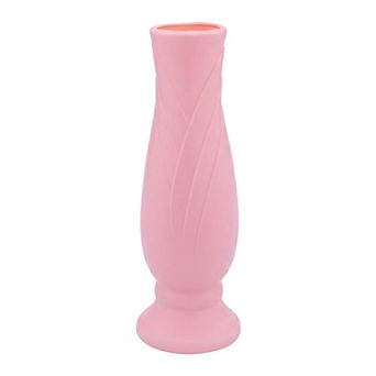 Tall Clear Plastic Bud Vase, Decorative Centerpiece for Wedding Home Decor 2.8"Lx2.8"Wx7.9"H