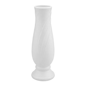 Tall Clear Plastic Bud Vase, Decorative Centerpiece for Wedding Home Decor 2.8"Lx2.8"Wx7.9"H