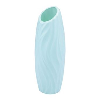 Flower Vase Clear Unbreakable Narrow Bud Vase for Single Stem Roses 2.8"Lx2.8"Wx7.9"H