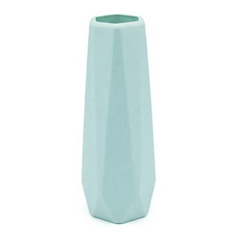 Floral Vase Crystal Clear Breakproof Slim Bud Vase for Single Stem Blooms 2.8"Lx2.8"Wx7.9"H