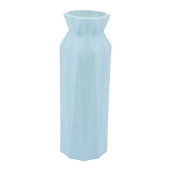 Flower Vase Clear Unbreakable Narrow Bud Vase for Single Stem Roses Plastic Vase 2.8"Lx2.8"Wx7.9"H