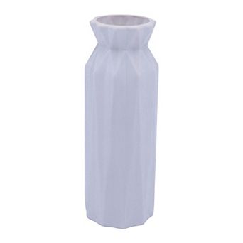 Flower Vase Clear Unbreakable Narrow Bud Vase for Single Stem Roses Plastic Vase 2.8"Lx2.8"Wx7.9"H