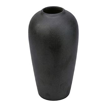 Ceramic Vase for Home Decor, Ribbed Textured Flower Vase Minimalist Vase for Shelf 3.1"Lx3.1"Wx6.1"H