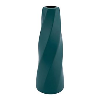 Clear Plastic Bud Vase Tall Slim Flower Vase Unbreakable Modern Decorative Vase 2.8"Lx2.8"Wx8.3"H