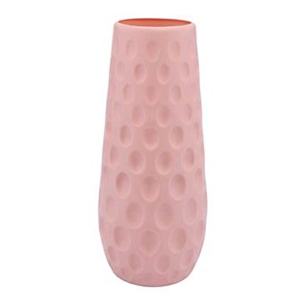 Clear Tapered Plastic Vase for Flowers Unbreakable Modern Plastic Vase for Home 3.1"Lx3.1"Wx9.1"H