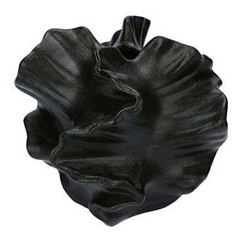 Modern Round Ceramic Vase for Decor Aesthetic Ribbed Sphere Vase for Single Stem 5.7"Lx5.7"Wx5"H
